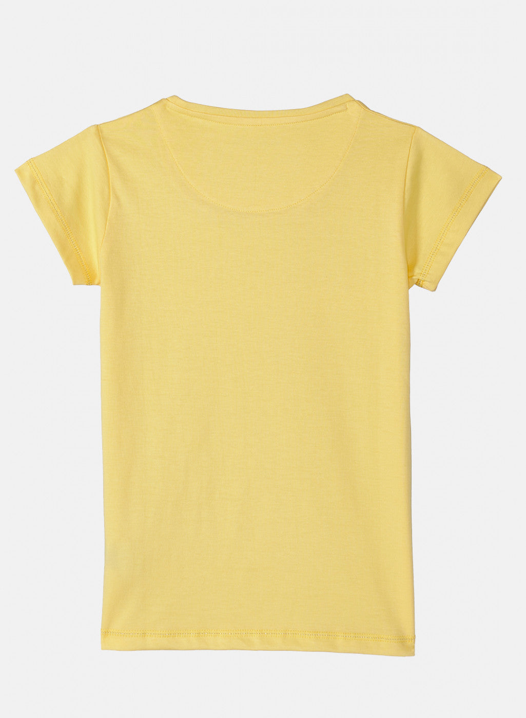 Girls Yellow Printed Top