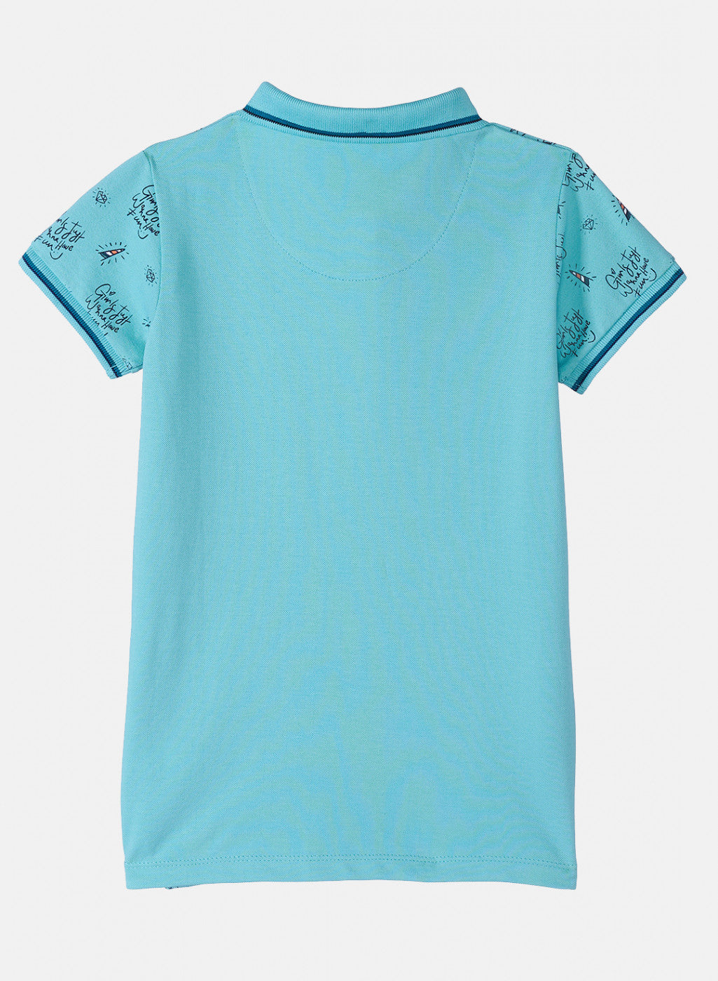 Girls Blue Printed T-Shirt