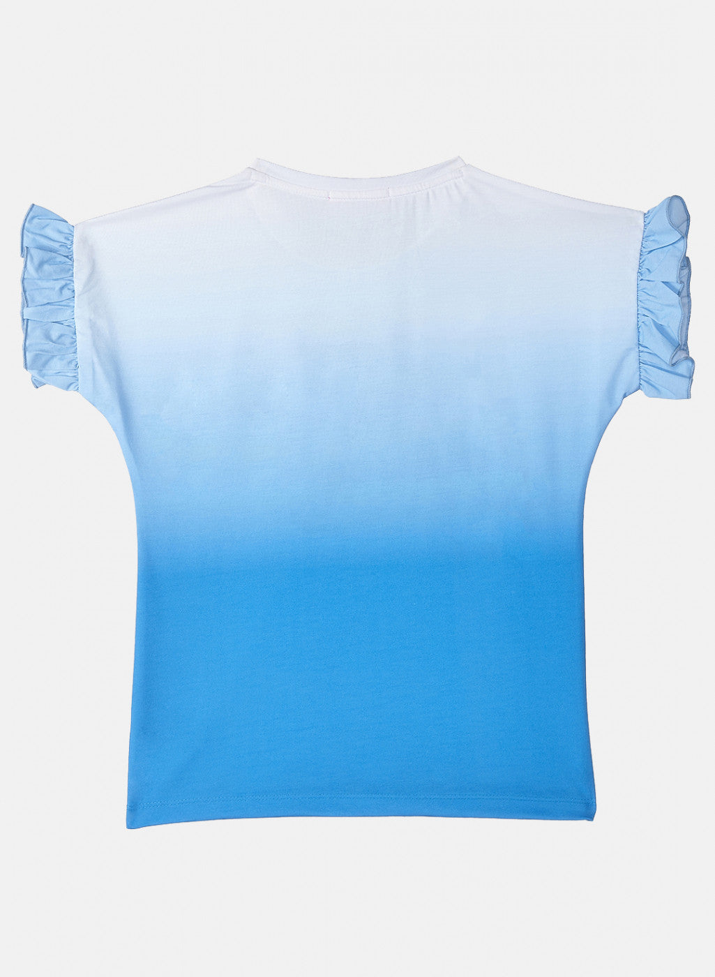 Girls Blue Printed Top
