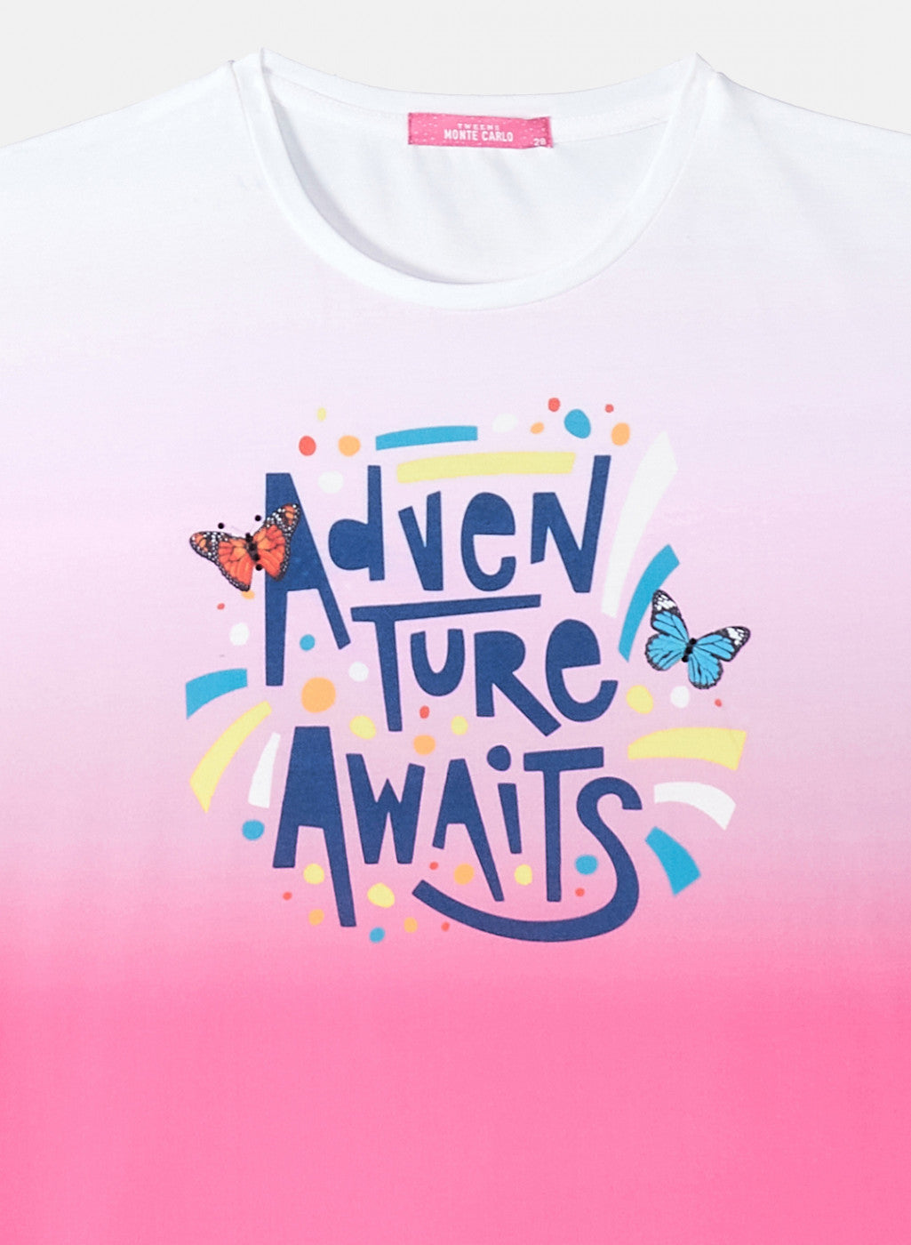 Girls Pink Printed Top