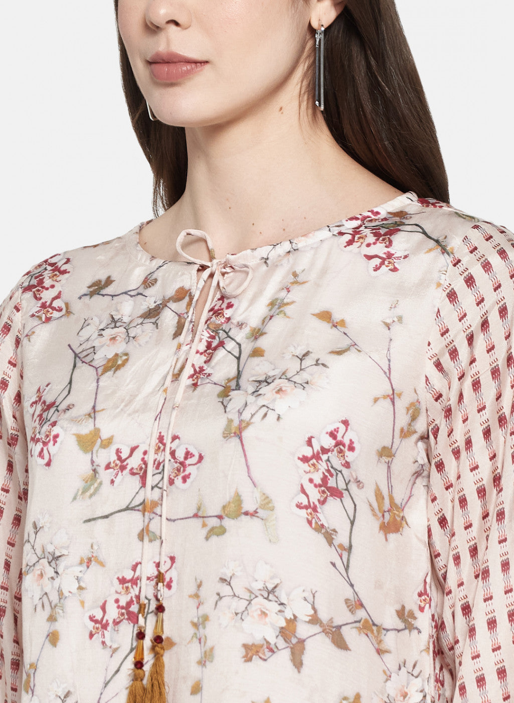 Womens Multi Color Printed Top