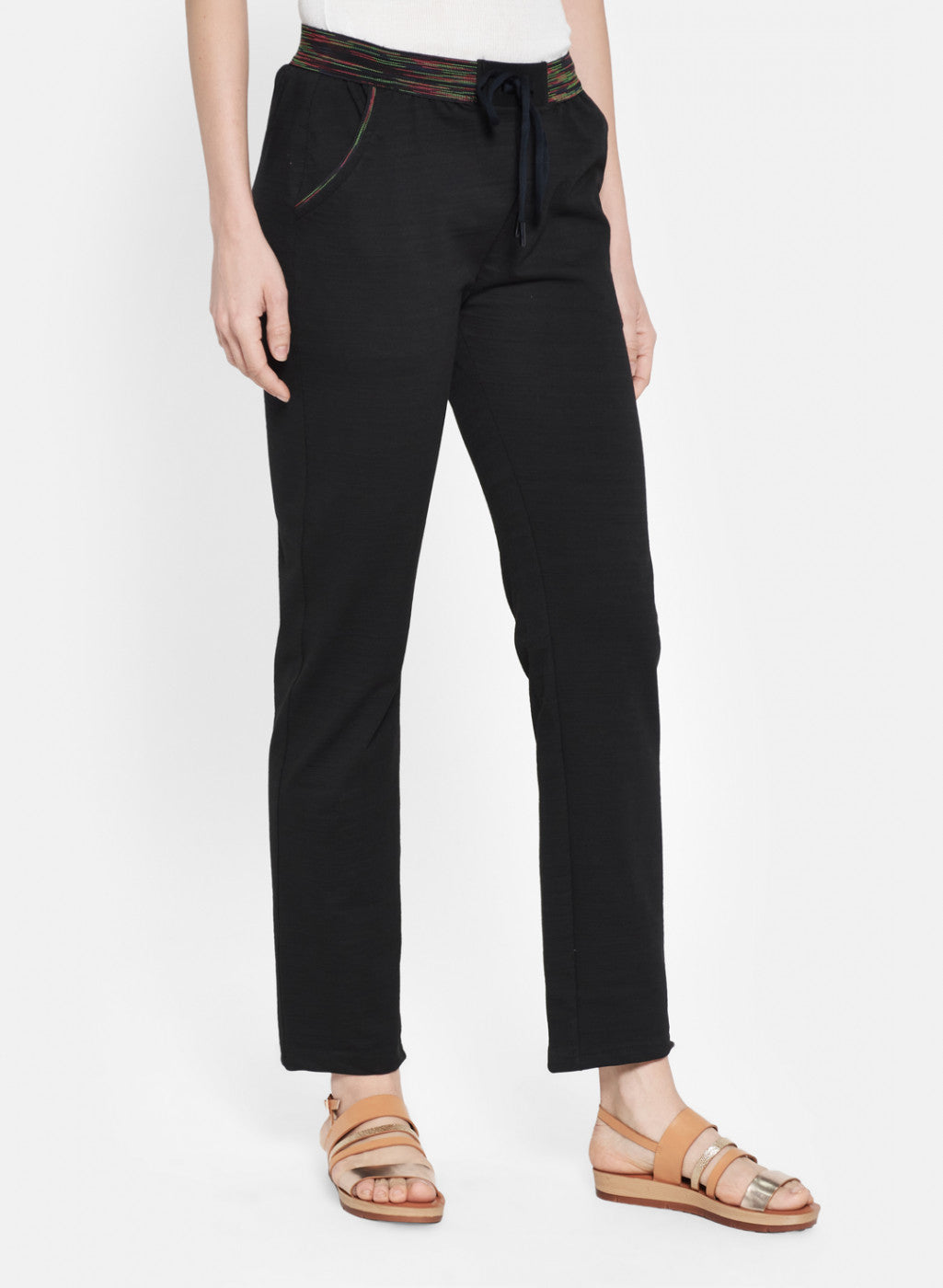 Womens Black Plain Lower