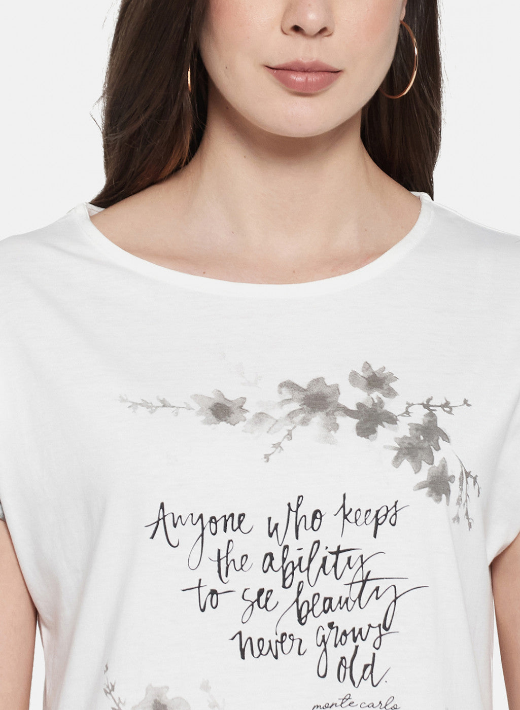 Womens Off White & Black Printed Short Set