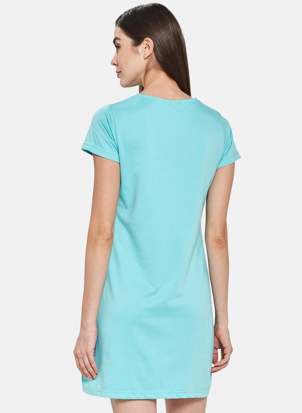 Womens Blue Printed Top