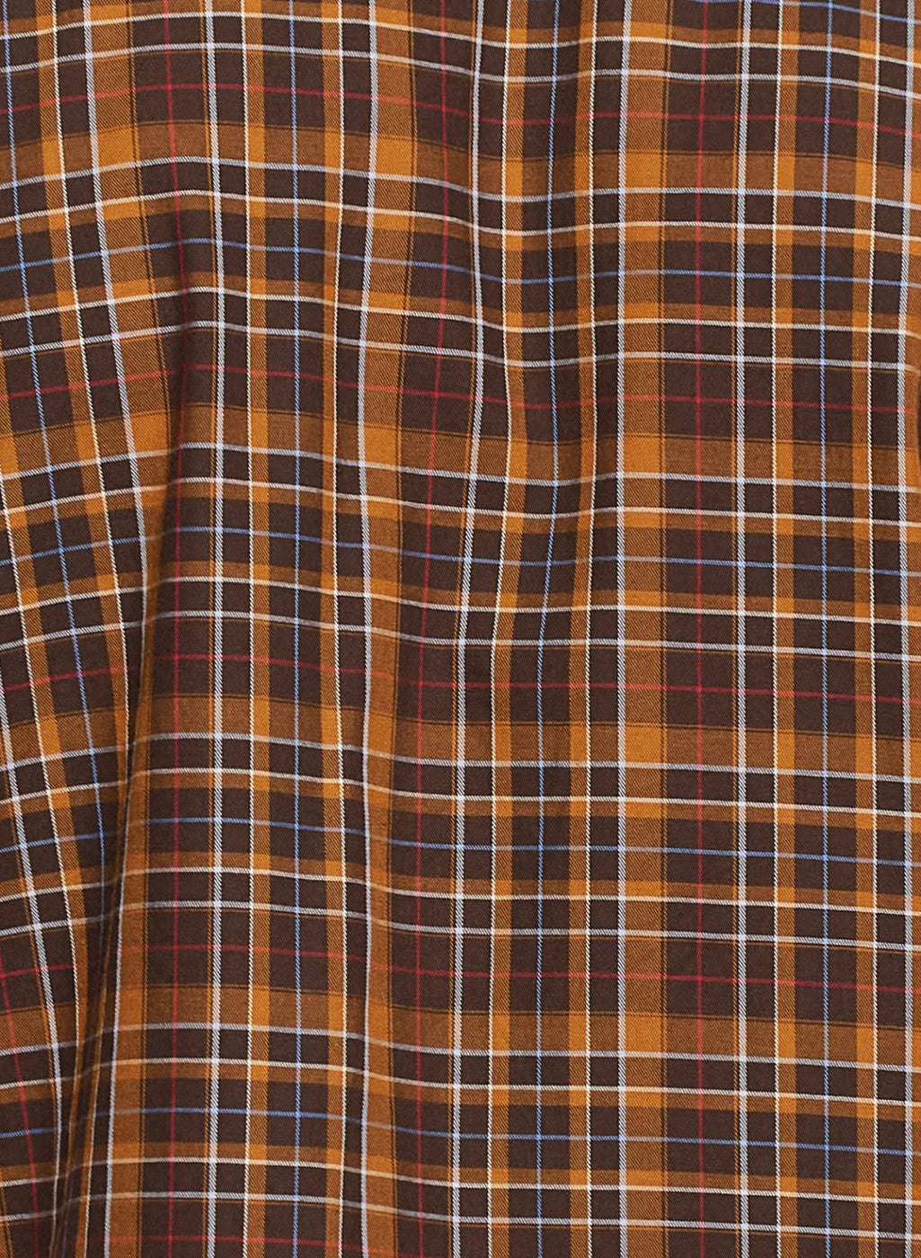 Mens Brown Check Shirt