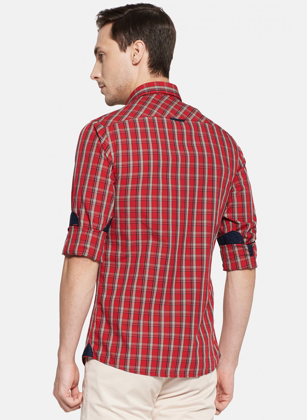 Mens Red Check Shirt