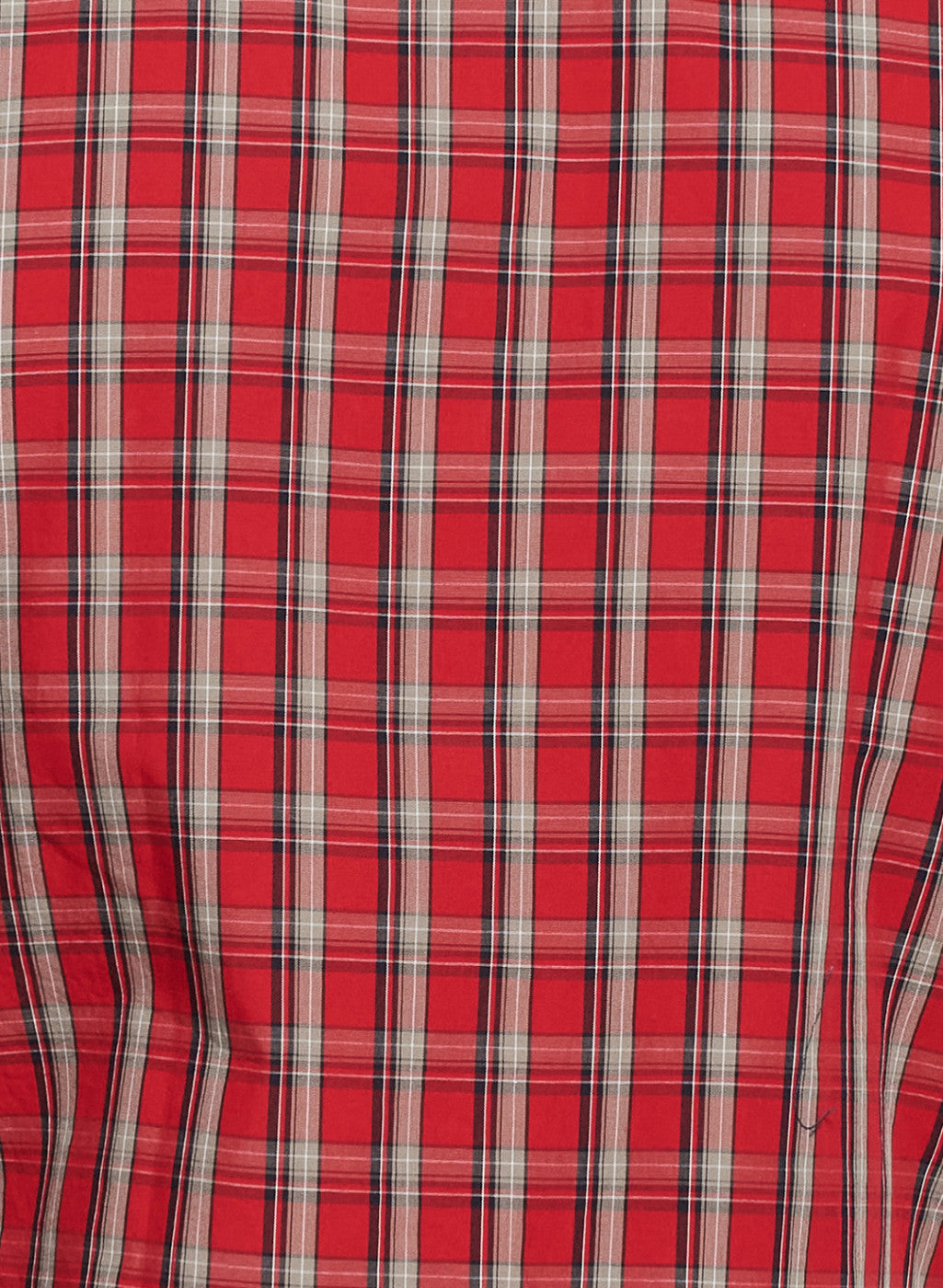 Mens Red Check Shirt