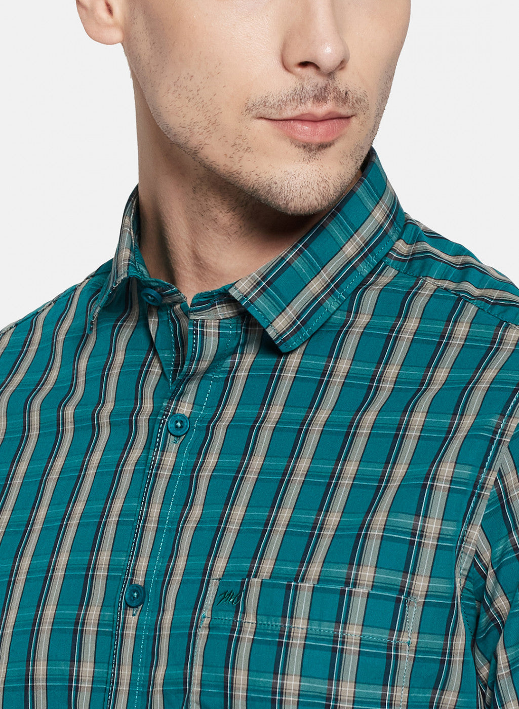 Mens Green Check Shirt