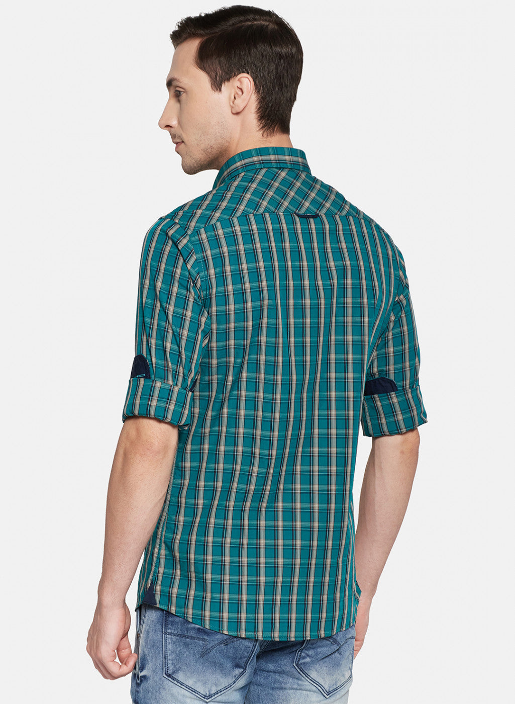 Mens Green Check Shirt