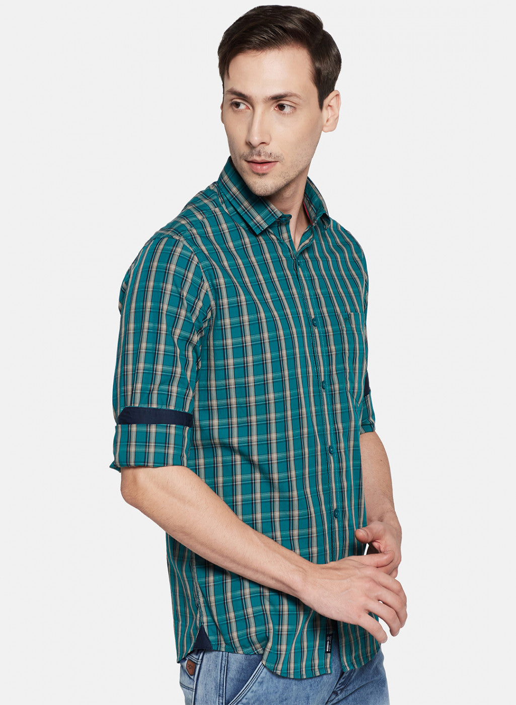 Mens Green Check Shirt