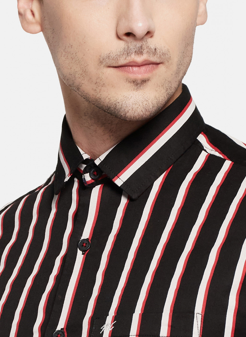 Mens Black Stripe Shirt