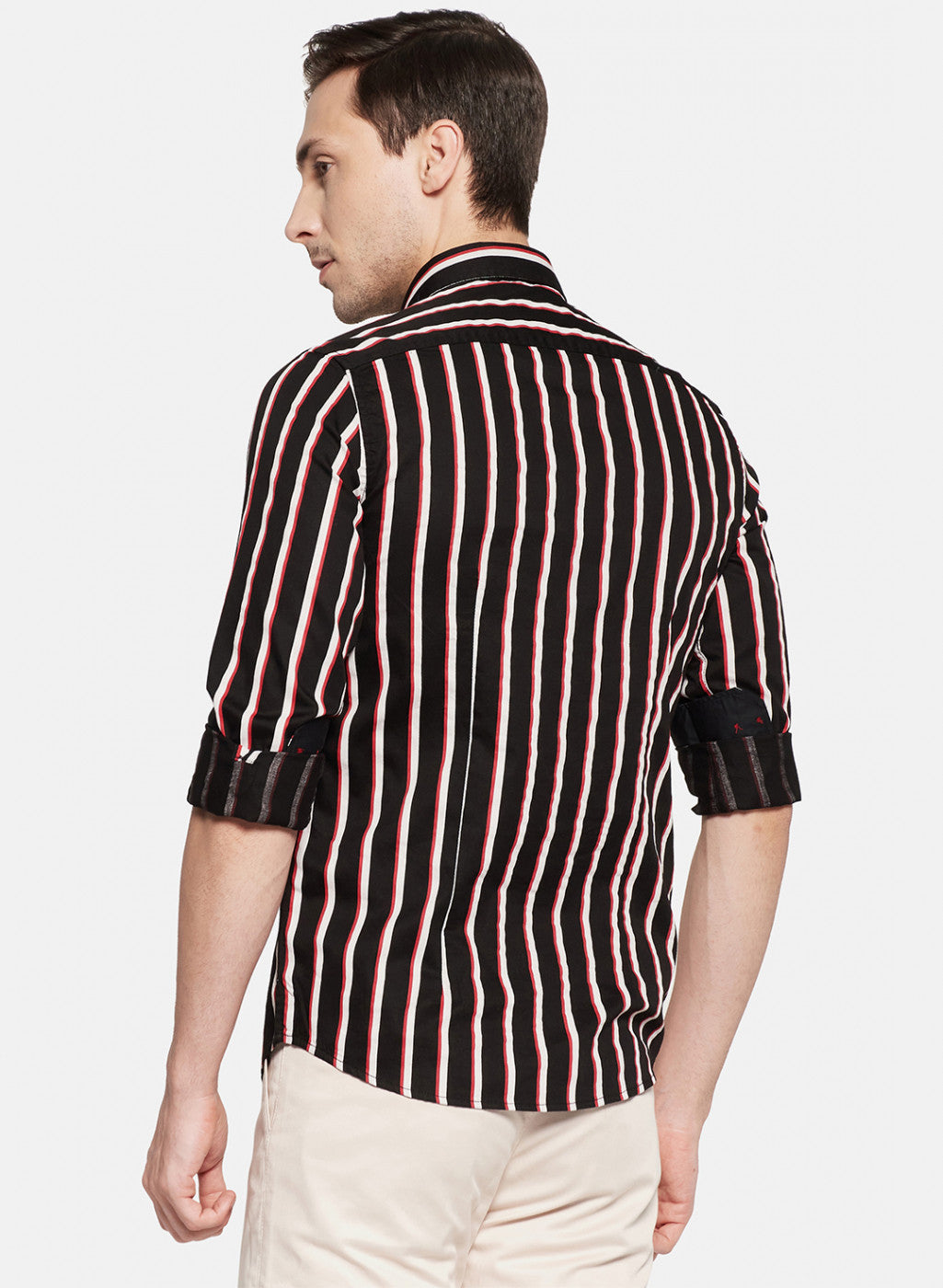 Mens Black Stripe Shirt