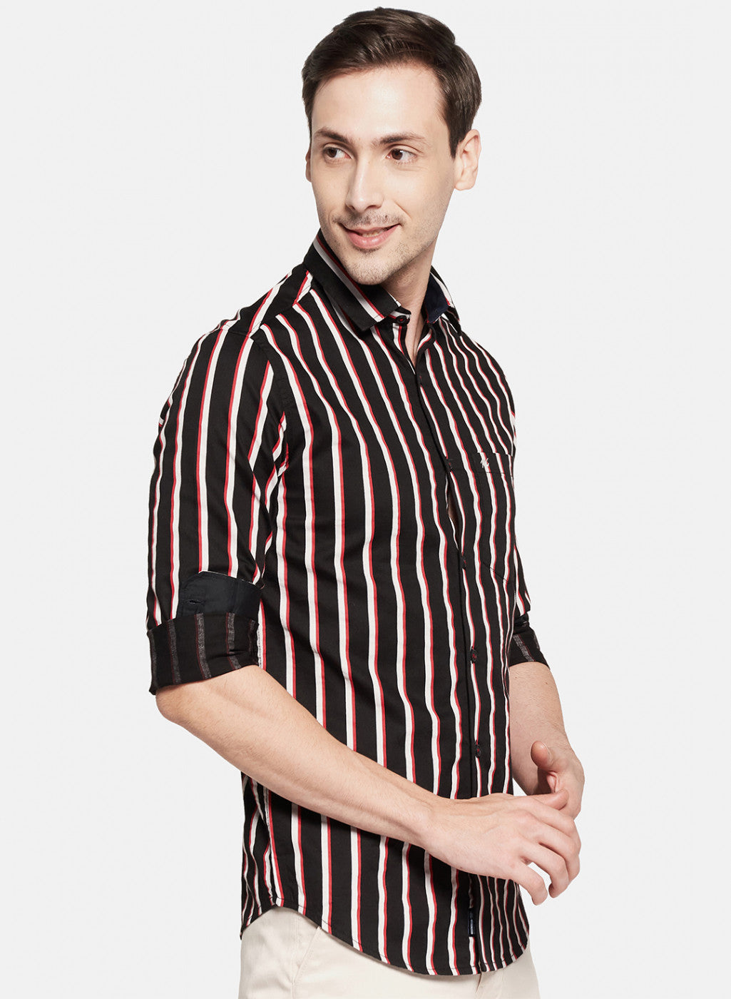 Mens Black Stripe Shirt