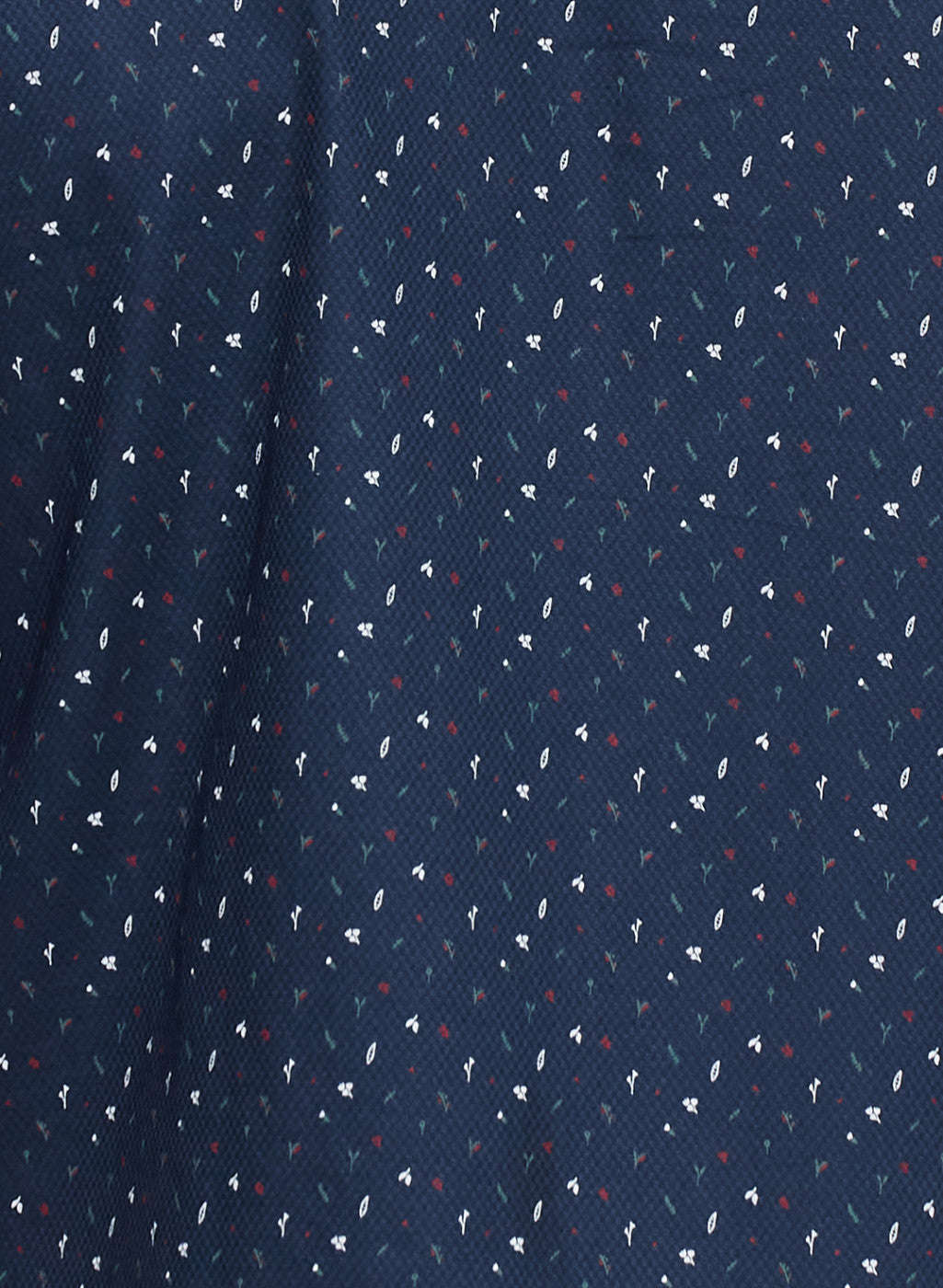 Mens NAvy Blue Printed Shirt
