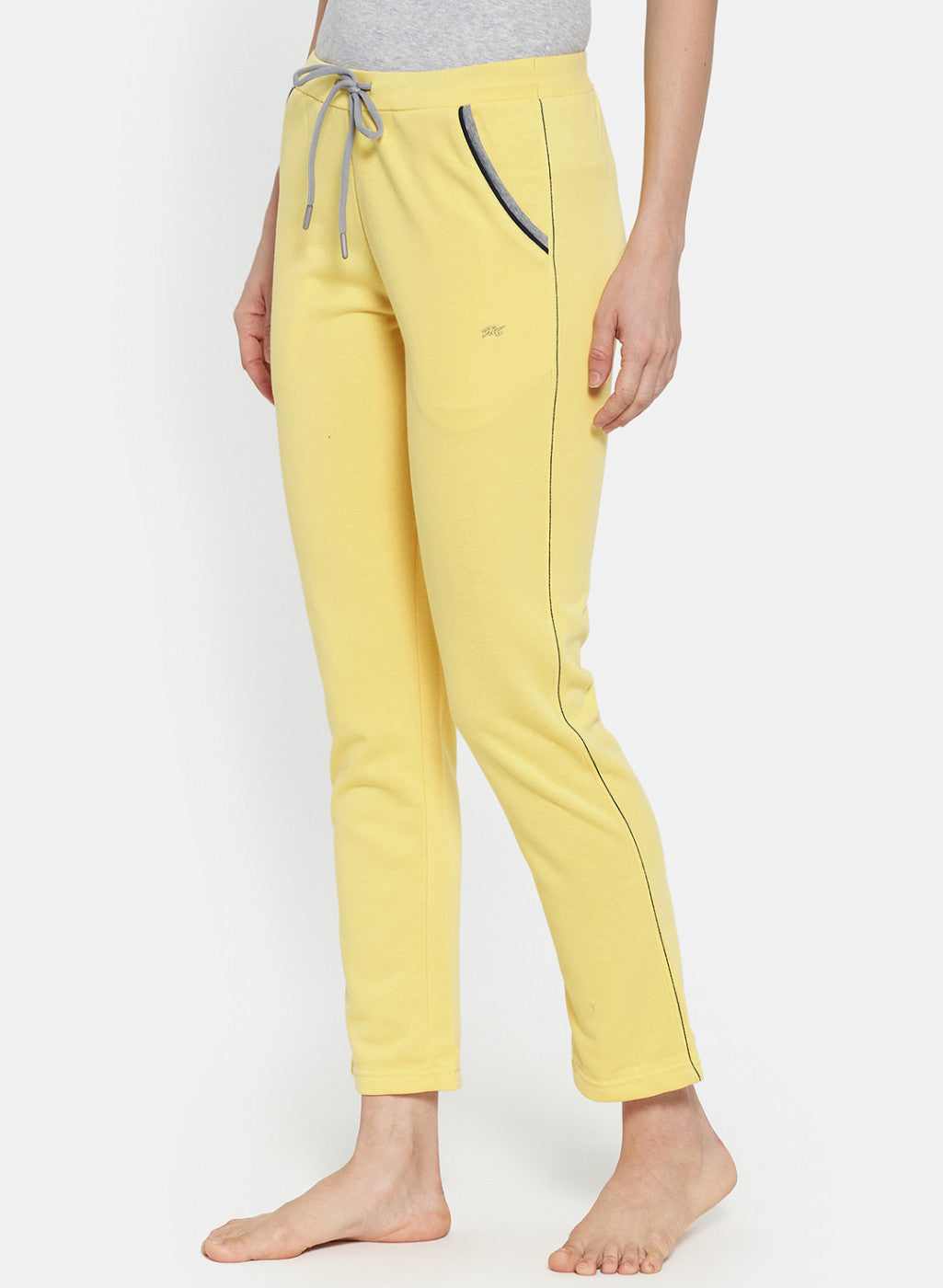 Womens Yellow Plain Lower