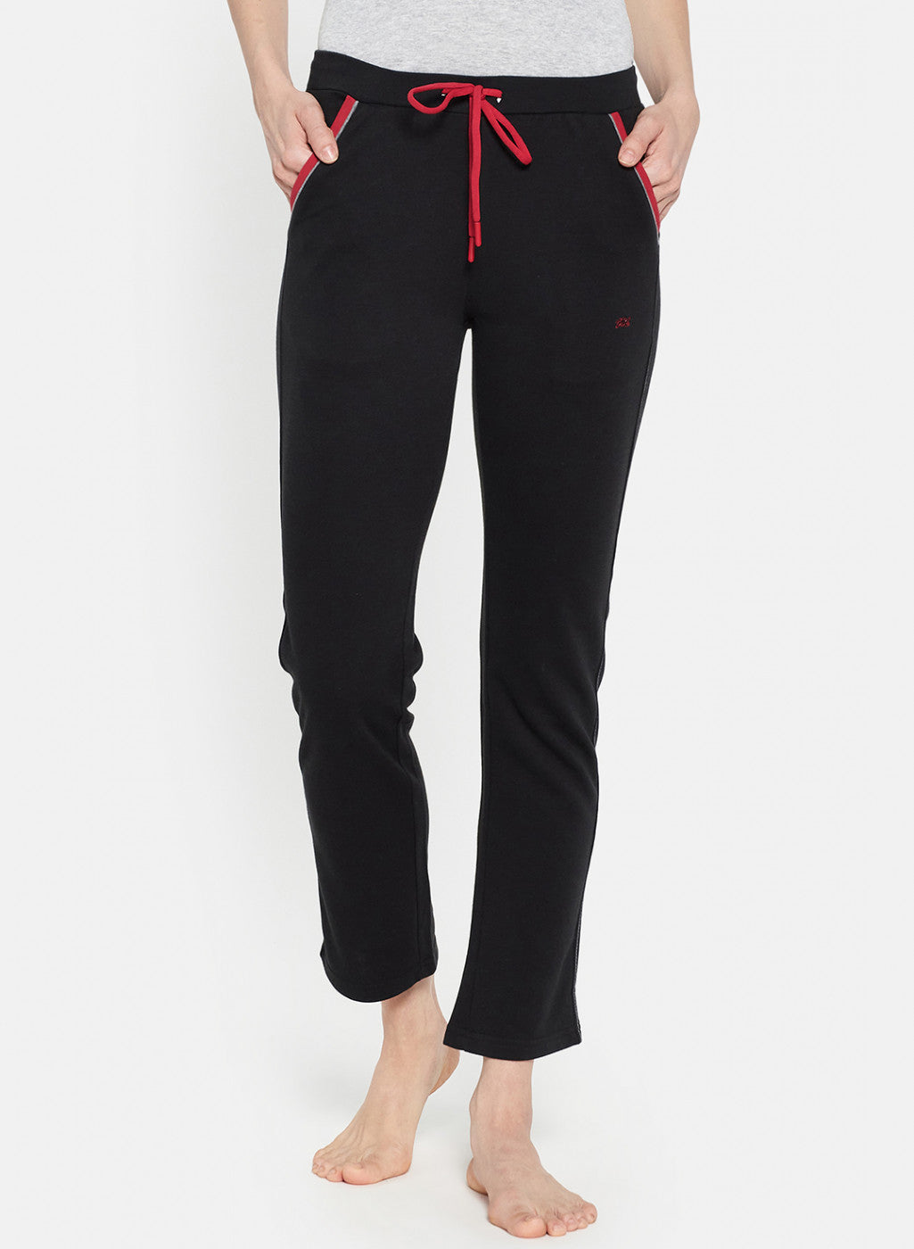 Womens Black Plain Lower