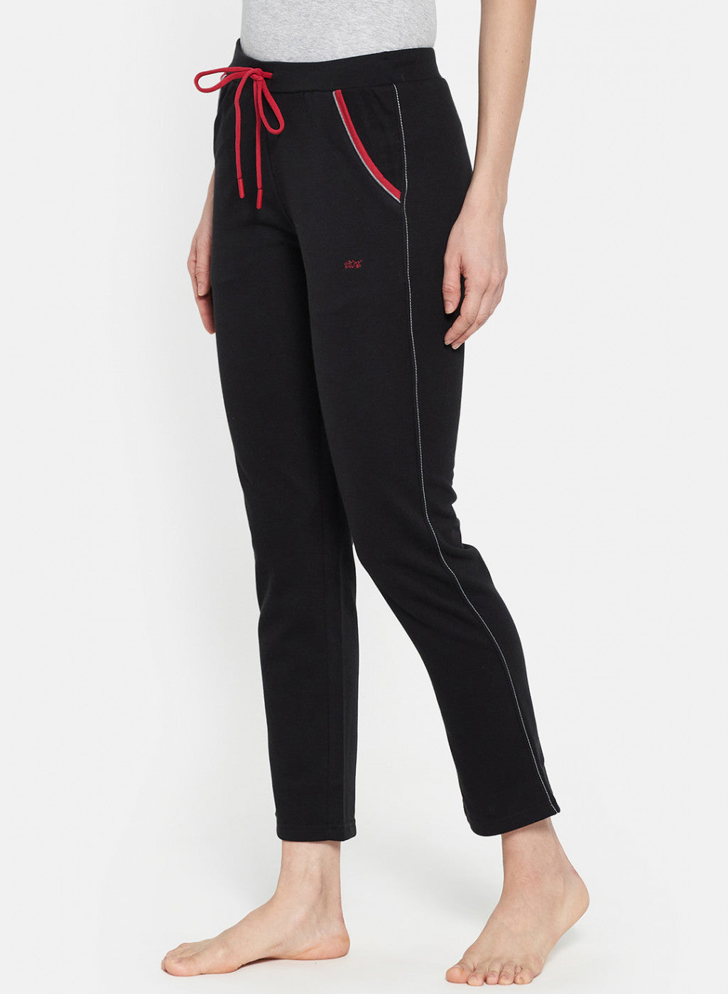 Womens Black Plain Lower