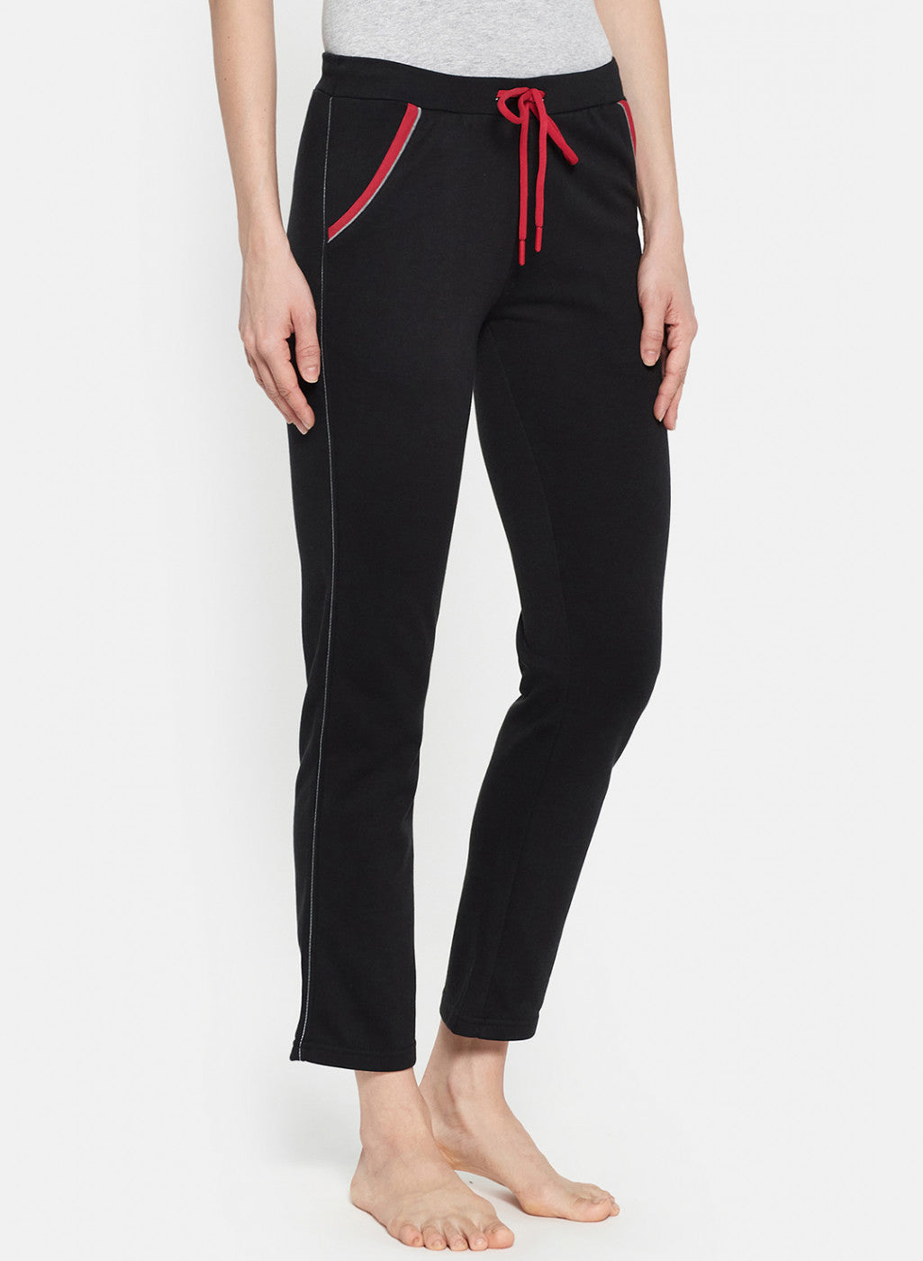 Womens Black Plain Lower