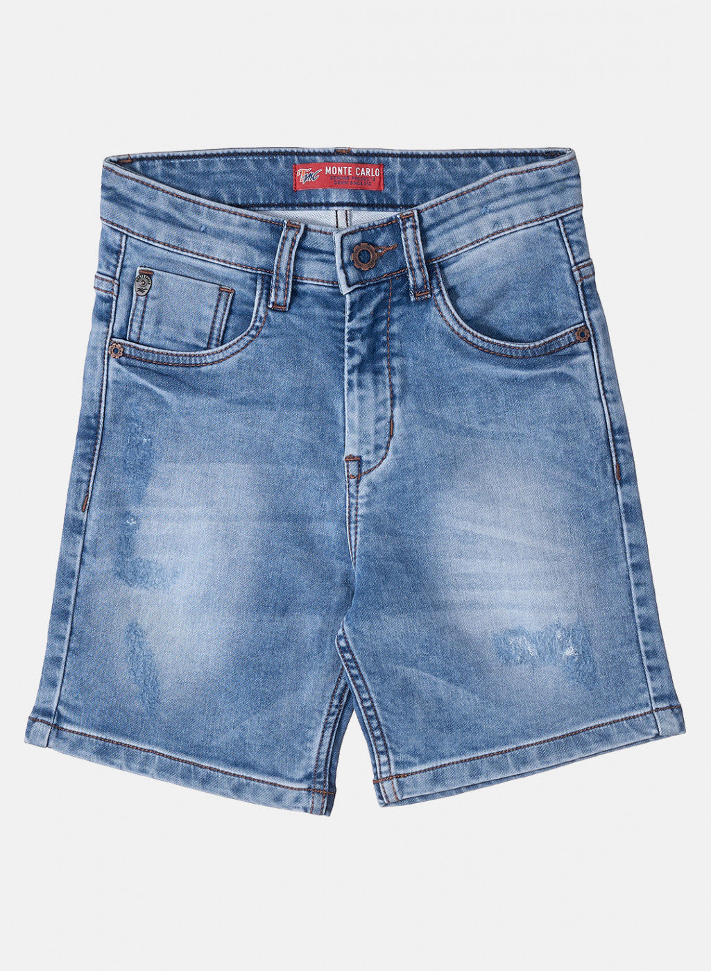 Boys Blue Heavy Wash Shorts