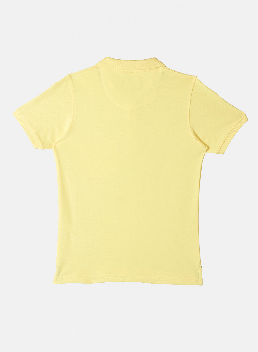 Boys Yellow Plain T-Shirt