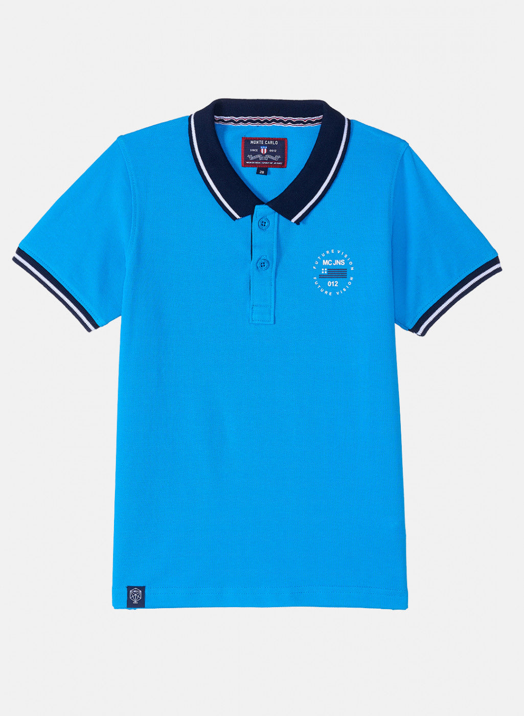 Boys Blue Plain T-Shirt