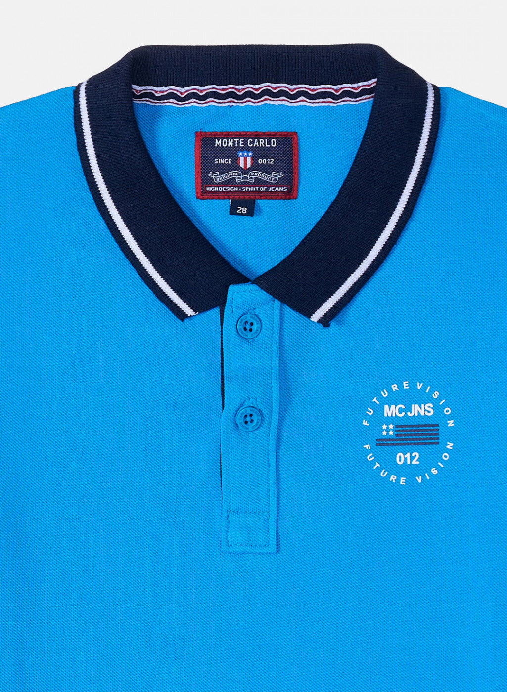 Boys Blue Plain T-Shirt