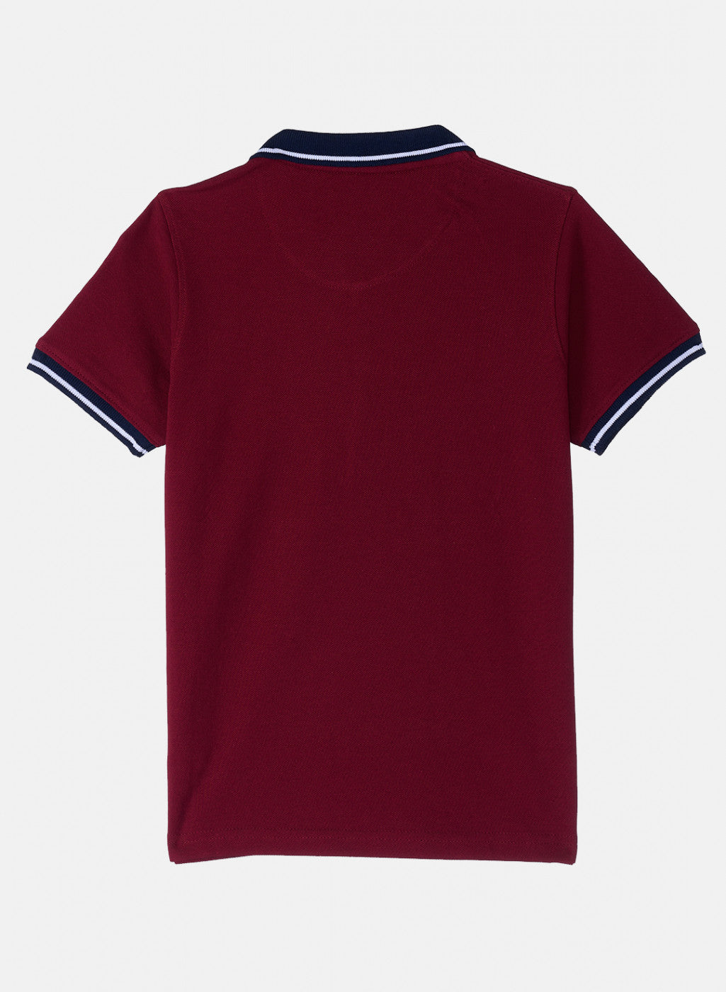 Boys Maroon Plain T-Shirt
