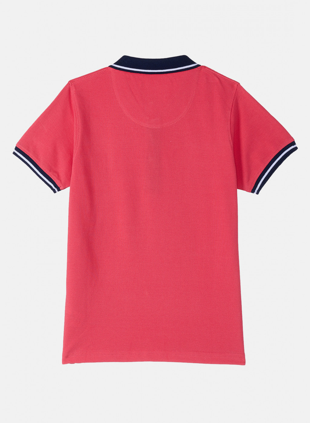Boys Dark Pink Plain T-Shirt