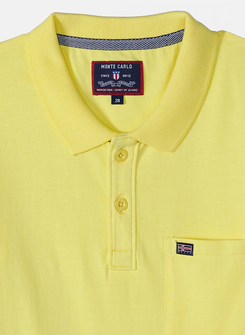 Boys Bright Yellow Plain T-Shirt