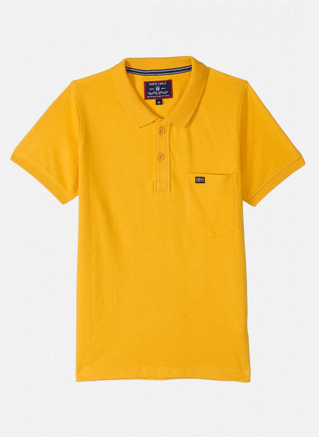 Boys Mustard Plain T-Shirt