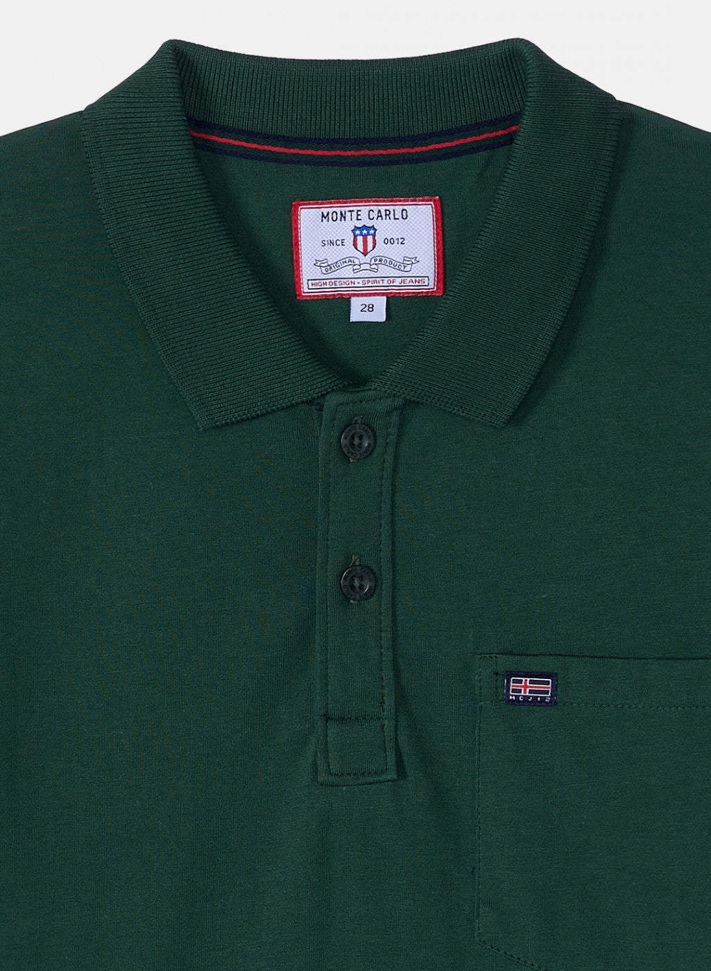 Boys Green Plain T-Shirt