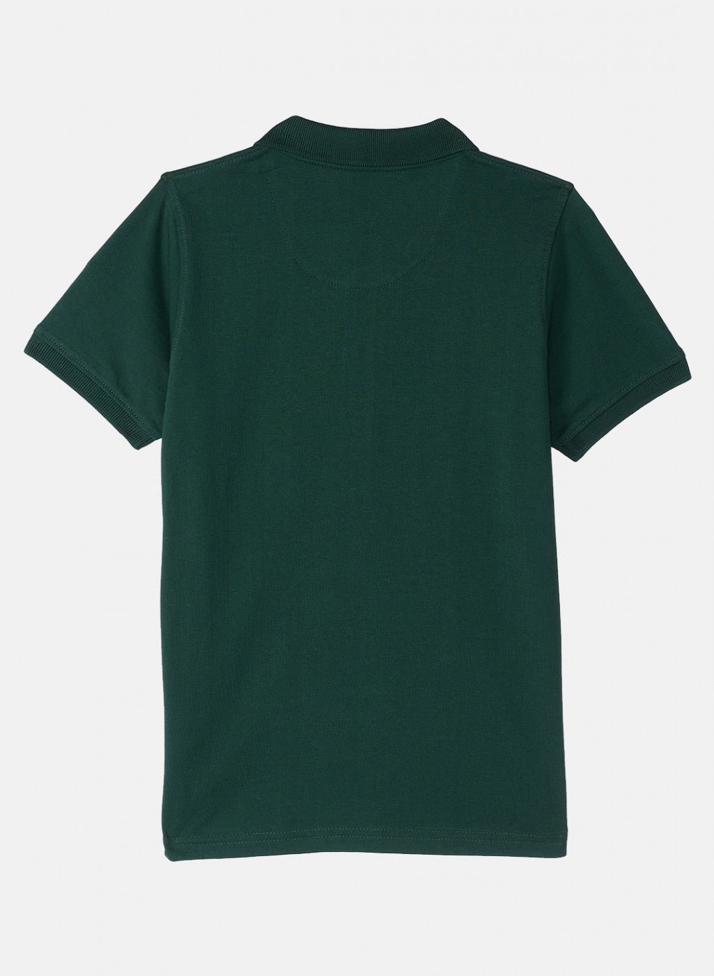 Boys Green Plain T-Shirt