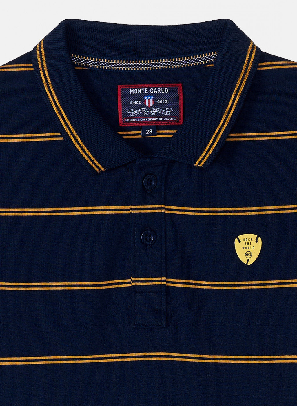 Boys Navy Blue Stripe T-Shirt