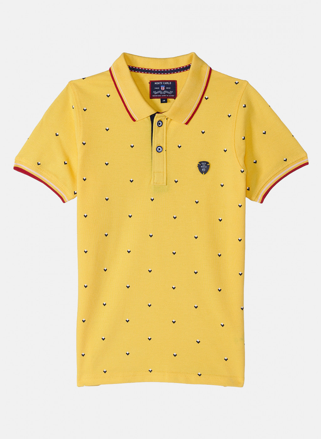 Boys Yellow Printed T-Shirt