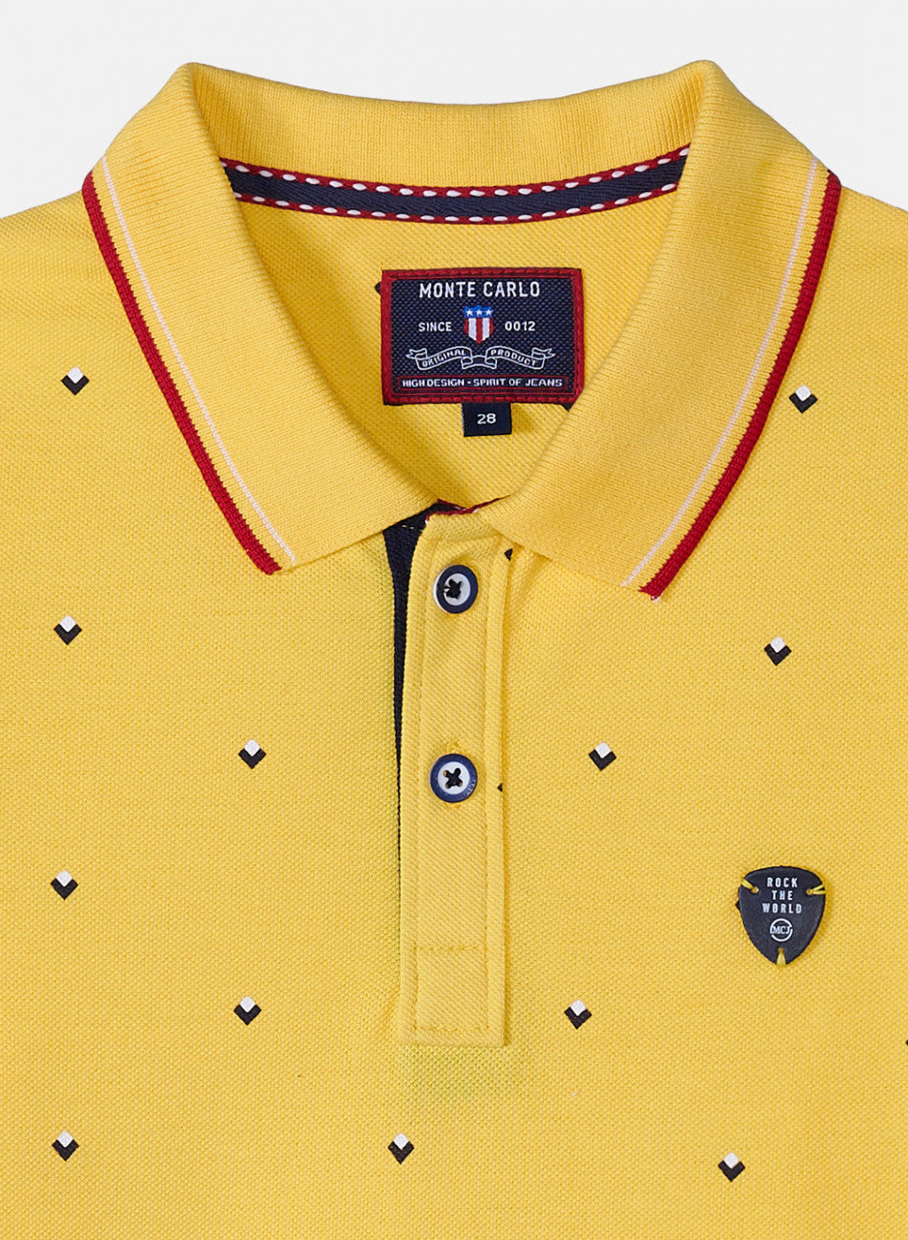 Boys Yellow Printed T-Shirt