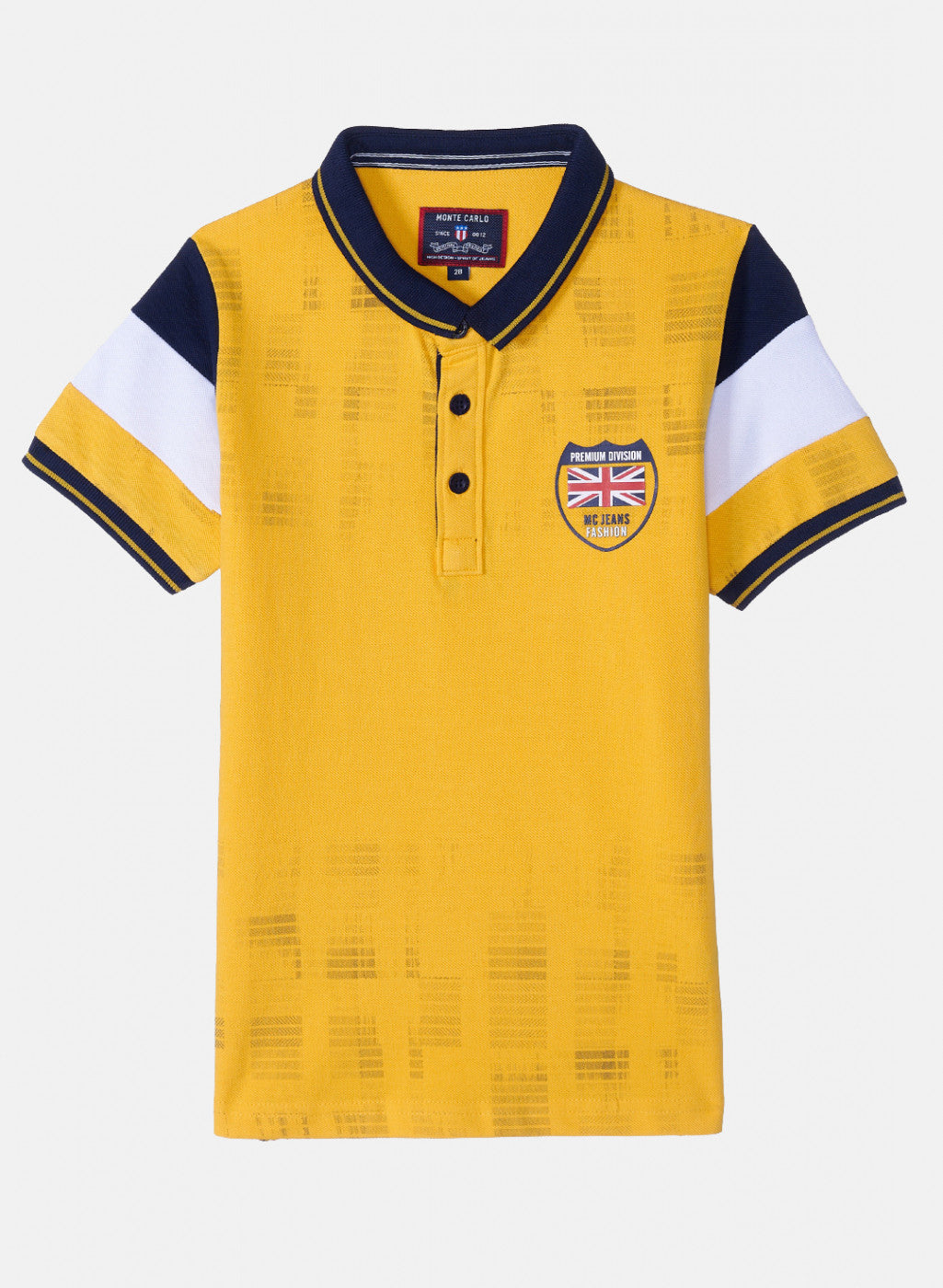 Boys Mustard Printed T-Shirt