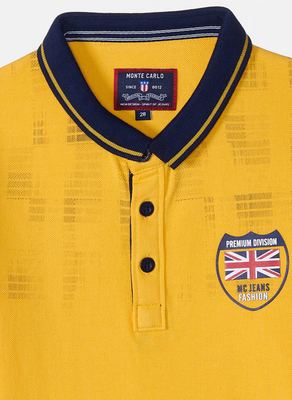 Boys Mustard Printed T-Shirt