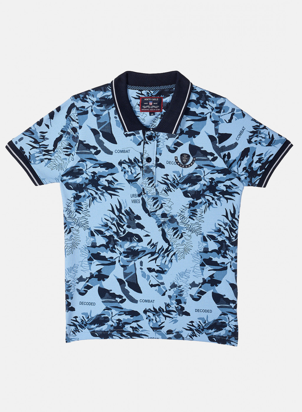 Boys Blue Printed T-Shirt