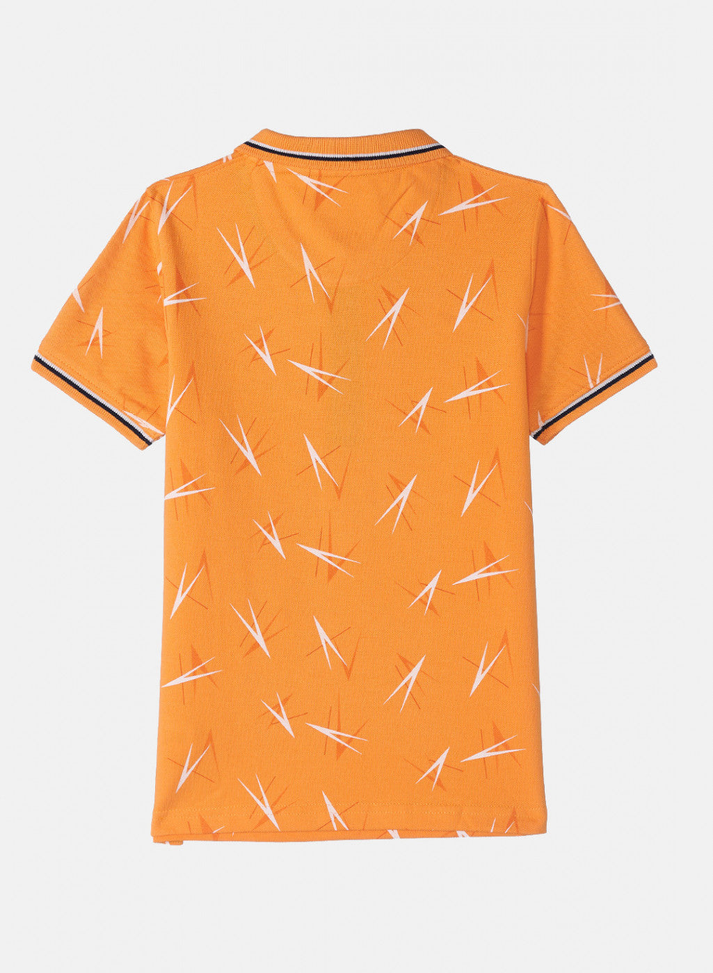 Boys Orange Printed T-Shirt