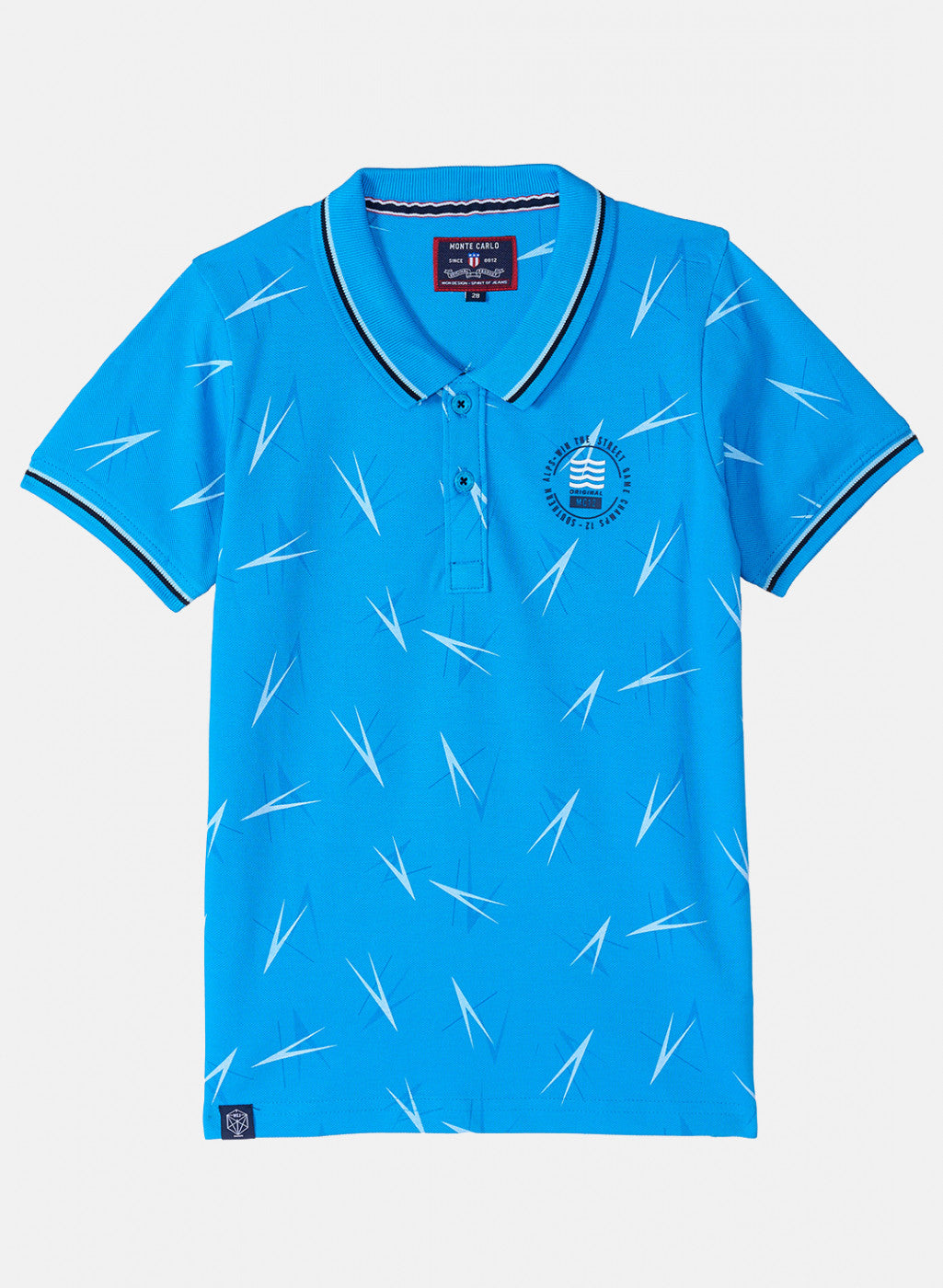 Boys Blue Printed T-Shirt