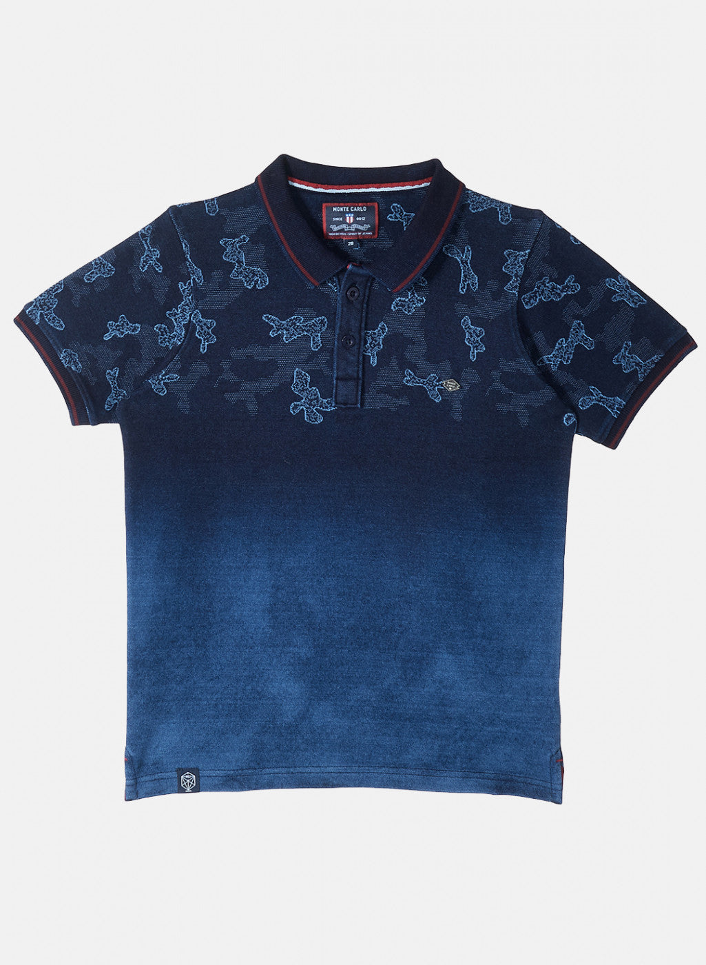 Boys Blue Jaquard T-Shirt