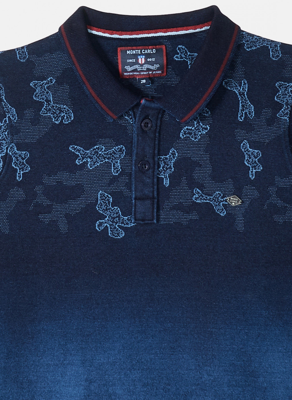 Boys Blue Jaquard T-Shirt