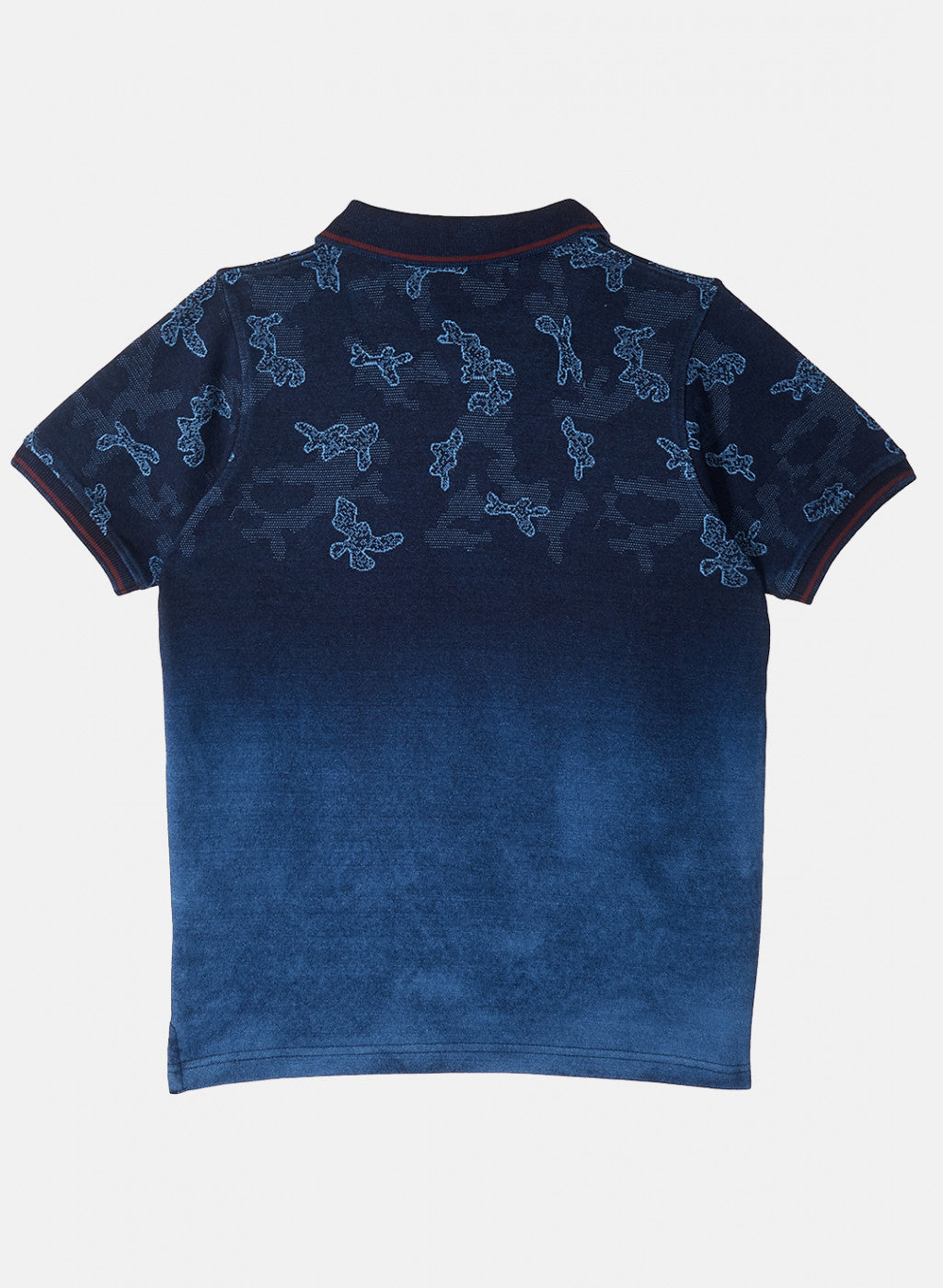 Boys Blue Jaquard T-Shirt