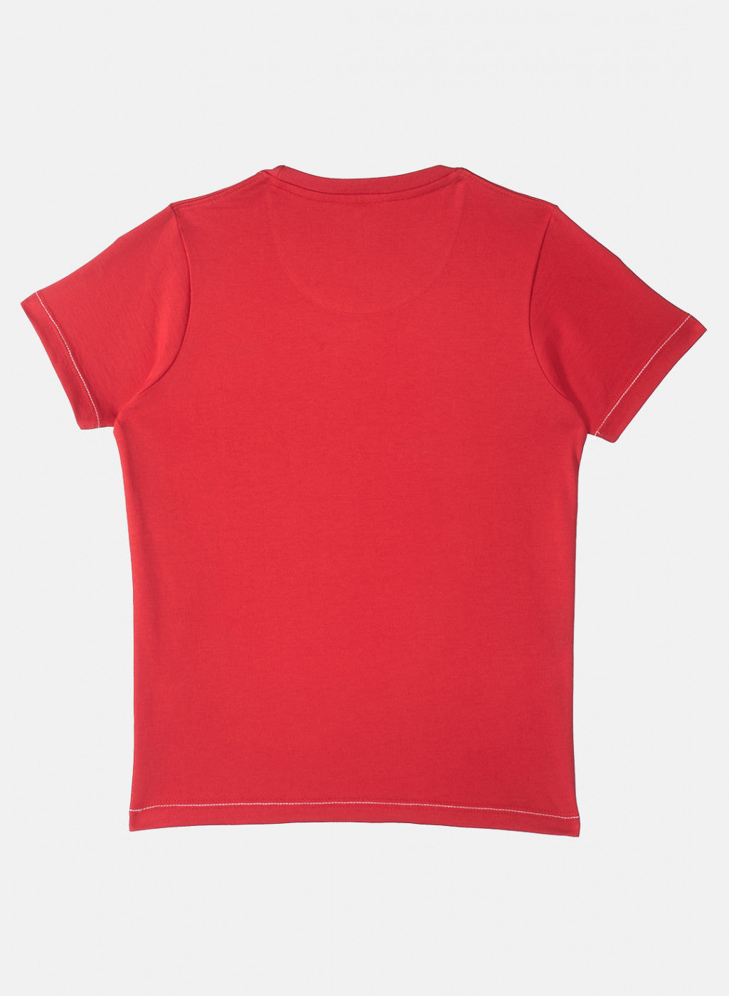Boys Red Printed T-Shirt