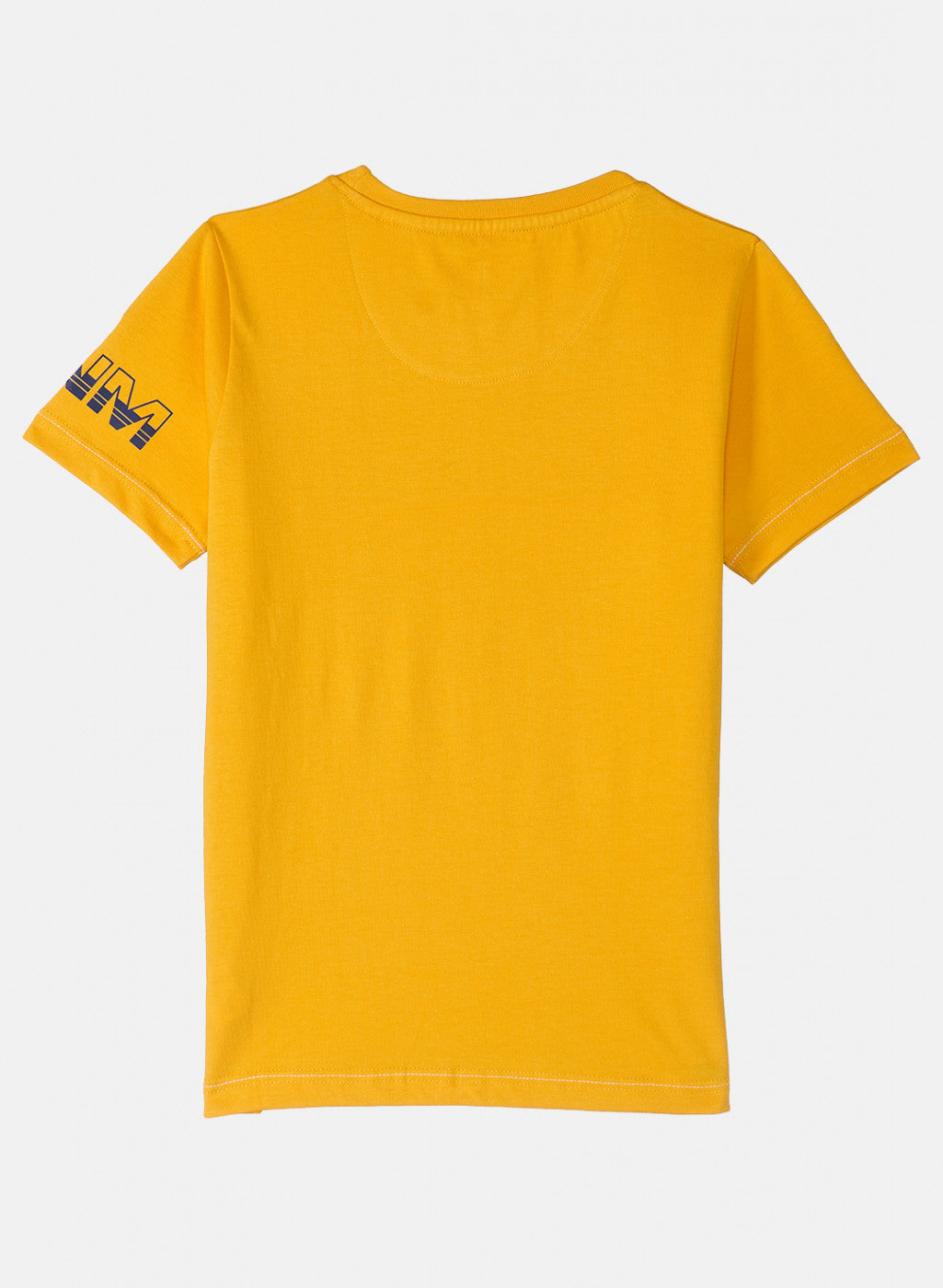 Boys Mustard Printed T-Shirt