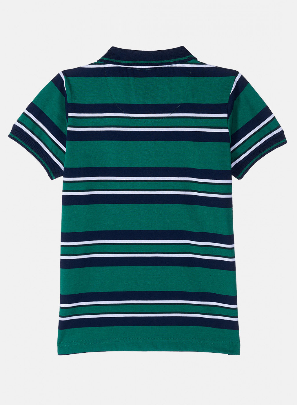 Boys Green & Navy Stripe T-Shirt