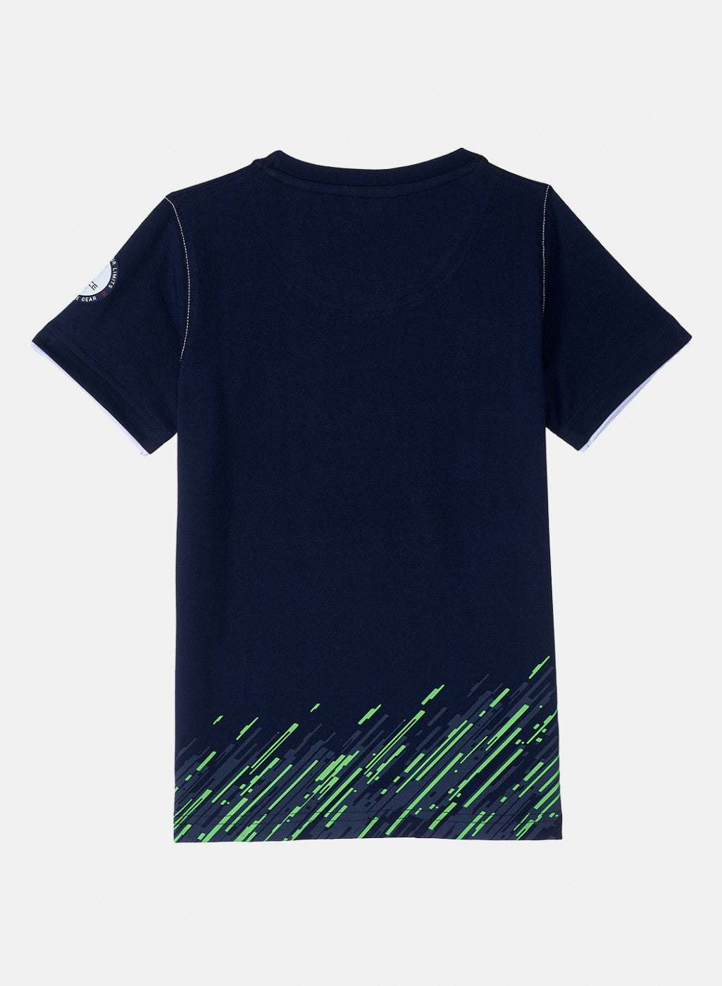 Boys Navy Blue Printed T-Shirt