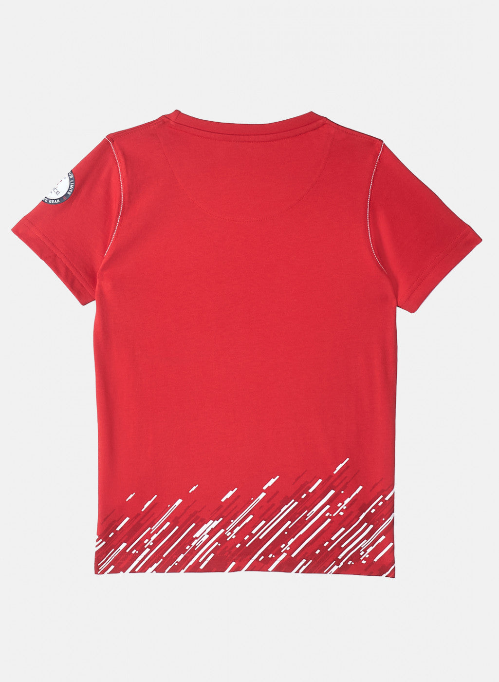 Boys Red Printed T-Shirt
