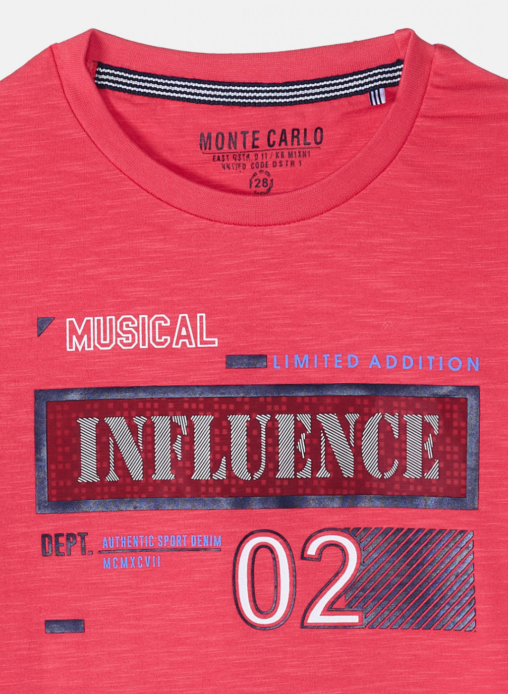 Boys Dark Pink Printed T-Shirt