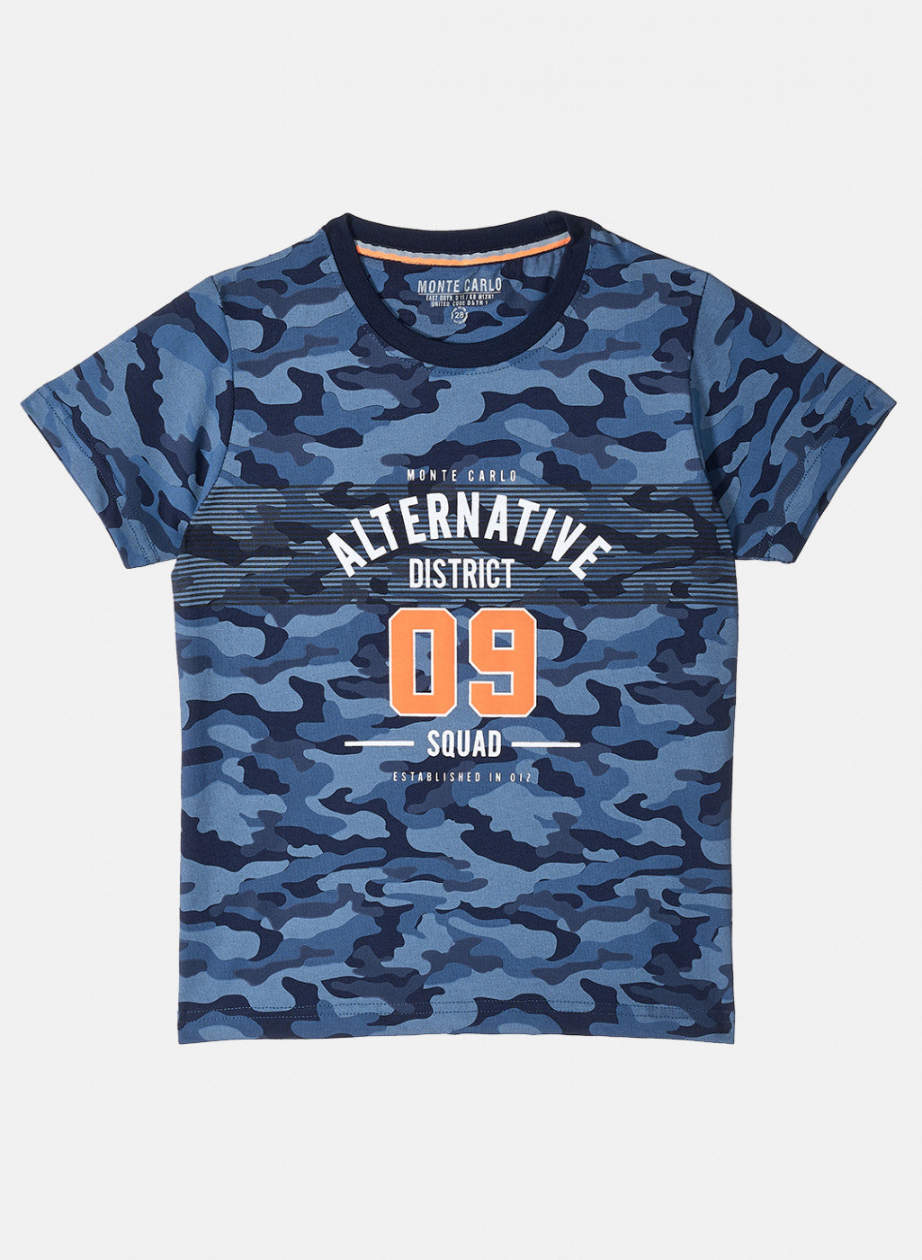 Boys Blue Printed T-Shirt